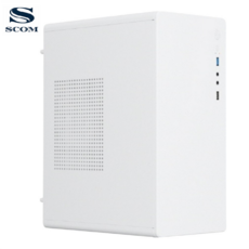 SCOM 컴퓨터 윈도우 미니타워 사무용 게이밍 조립PC 본체, 3, WIN11 Pro, 512GB, 16GB, 화이트