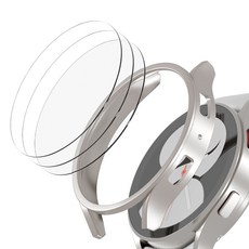 아이메이드잇 갤럭시워치 풀커버 자가복원 액정 보호필름 3p + 하드커버 케이스, 스타라이트, 1개