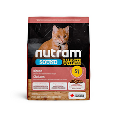 美國 Nutram 紐頓 均衡健康貓 S1 1.13kg 幼貓 貓主食 貓飼料, 1個, 雞