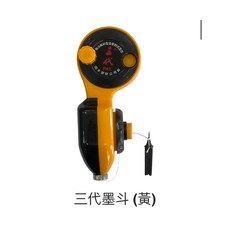 岡本 三代墨斗 手搖式彈線墨斗, 1個, 三代墨斗 - 顏色隨機出貨, N/A