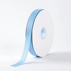 T 골지 리본 스카이블루 20mm 90m 면라벨 스트랩 띠지 공예 DIY