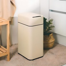 house recipe. Milli 雙門感應式垃圾桶 20L, 奶油色