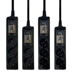 몬스터탭 국산 고용량 멀티탭 4000W 배선/누전차단 2구/3구 블랙, 1개, 블랙 배선(과부하)차단 2구, 5m