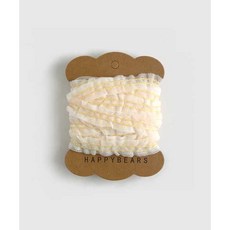 혜인천 셔링 접착테이프심지, 1개, 화이트