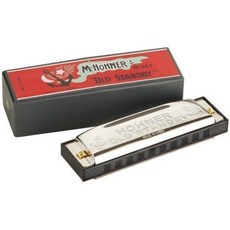 Hohner Old Standby 크롬 하모니카 - A 키