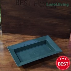 로넬리빙 오아시스 플라스틱 수반 직사각 소형 화분받침 30x17cm