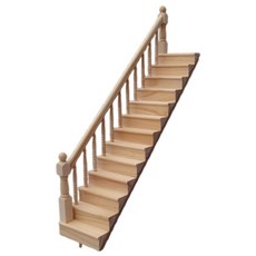 shangren 미니어처 1/12 규모 인형 집 계단 모델 나무 DIY 어린이 선물, 기타, 목재, 왼쪽, 1개