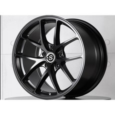 鍛造鋁圈18吋 5/100/108/114.3/112 8J ET38高亮平光黑/鐵灰/古銅/高亮銀3D01(4入), 1個