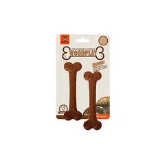 FOFOS WOODPLAY 狗狗耐磨磨牙啃咬玩具 Z型骨, 雙支骨, 詳見包裝