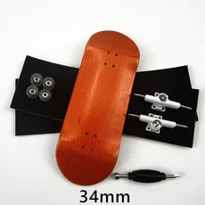 핑거보드 나무 데크 지판 세트 싱글 액슬 트럭 CNC 바퀴 미니 핑거 스케이트보드 34mm, [11] 핑거보드 Demon, 1개
