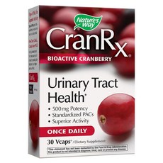 Nature's Way 然萃維 CranRx生物活性蔓越莓素食膠囊 500mg, 1組, 30顆