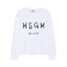 MSGM 로고 프린트 스웨트셔츠