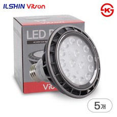 비츠온 LED 전구 벌브 PAR30 15W 블랙 스포트형 집중형, 전구색, 5개