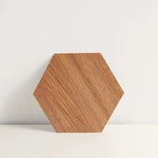 나뭇결 질감 자체 접착 바닥재 스티커 육각형 비닐 타일 벽 주방 Backsplash 침실 홈 장식, 51)81115-3