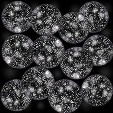 Vertintong 12팩 30.5cm(12인치) 야광 LED 비치볼 점보 컨페티 글리터 공기 주입식 볼 수영장 파티 여름용(실버), Silver