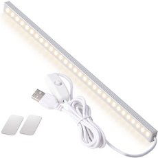 카운터 조명 작업대 학생 기숙사 AC 플러그 포함 아래 옷장 바를 위한 USB 전원이 켜진 캐비닛 LED DWEPTU 2팩, 1 Pack-NO AC Pluug