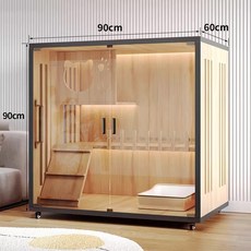 고양이 빌라 케 애완 철장 대형 고양이케 스마트 사용자 숨숨 격리장 반려묘 원목, 15 원목색 가로900 세로600 높이900mm 업그레, 자가설치, 1개