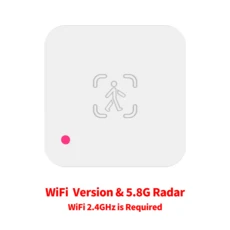 Tuya WiFi 인간 존재 센서 스마트 홈용 휘도 있는 MmWave 레이더 감지기 라이프 PIR 교체, 02 WiFi Version 5.8G