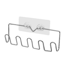 不鏽鋼多層鍋蓋砧板架，廚房置物收納層架，無痕壁掛瀝水菜板架，多功能廚具收納掛架, 1個, 多功能掛架, 不鏽鋼