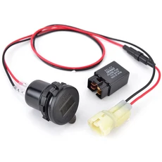 Versys 650 충전기 오토바이 카메라 핸드폰 TYPE-C USB 고속 (Kawasaki 용 릴레이 포함) 2022, 02 Left