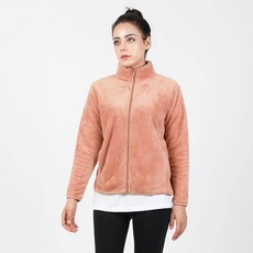 JoyHolly 女式抓絨拉鍊夾克 簡約抓絨毛衣冬季外套