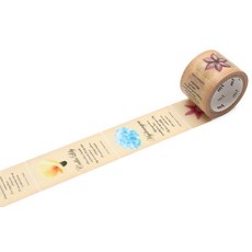 카모이 가공지 마스킹 테이프 mt fab 천공 꽃 25mm×3m, 1개