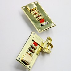 臺灣熱銷 箱包密碼鎖 外調左右密碼對鎖 鋁箱鎖釦 數字密碼鎖, 1個, 33*65