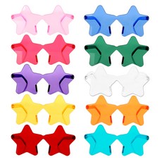 파티짱 파티 틴트 별 안경 사진 소품 투명, 블루