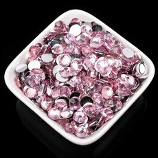 플랫백 레진 크리스탈 라인 반짝이 네일 아트 컬러 신발 가방 캡 의류 장식, 9. Pink