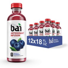 바이 플레이버 water 브라질리아 블루베리 항산화 음료 1 Bai Flavored Water Brasilia Blueberry Antioxidant Infused Drinks, 946ml