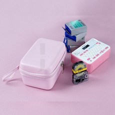제오오스토어 라벨프린터 가방 핑크 수납함 휴대용라벨기 미니프린터 보관케이스