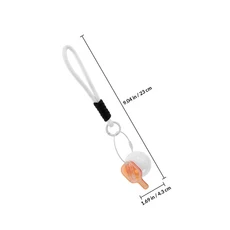 레트로 썸 카메라 가방 참 백팩 CCD 디지털 광학 줌 키체인, 02 White