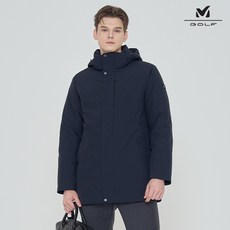 밀레골프 남성 인퀼팅 덕다운 코트