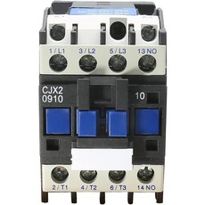 LDEXIN AC 접촉기 CJX2-0910 코일 220V 9A 5060Hz 3상 1NO정상 개방형 모터, CJX2-0910, 110V