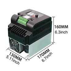 고성능 220V 단상 입력 - 220V 3상 출력 주파수 인버터 0.75-7.5KW (삼상 모터용), 05 4kw-5HP, 01 Single phase 220V, 01 Three-phase 220V