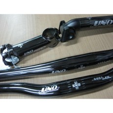 火雞Tth 外銷版UNO鋁合金鎳印鍍膜超質感三合一 (座管 龍頭 小直把手) 三件組, 1個