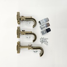 커블 커튼봉 조절브라켓, 1개, 브론즈25MM