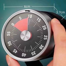 可視化機械計時器 學習自律 廚房烘培 時間管理器 學生提醒倒計時器 桃園出貨, 1個, 經典黑小號【精選品質/無需電池/磁鐵吸附