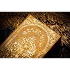 808 MAGIC 巴比倫金收藏撲克牌，稀有冷燙魔術道具，交換禮物首選，花切撲克牌, 1個, 金色