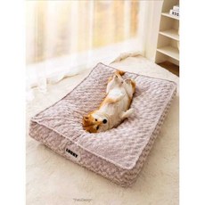 낙원굿즈 강아지 매트리스 침대 펫 방석 고양이 매트, 1개, 회갈색 M 55x40x7cm