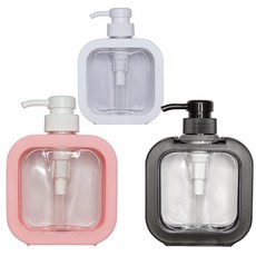 바이트 샴푸 린스 바디워시통 공병 세트 방수스티커 포함, 300ml, 혼합, 3개입