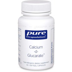 Pure Encapsulations 葡萄糖酸鈣膠囊 無麩質, 1個, 60 件