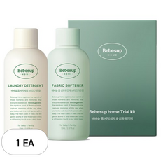 베베숲 홈 세탁세제 + 섬유유연제 트라이얼 세트 브리즈가든, 1세트
