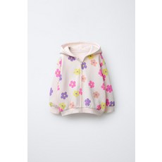 [국내배송] 자라 ZARA 프린트 지퍼 스웨트셔츠 - 연보라색 938685