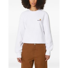 칼하트윕 로고 자수 스웨트셔츠