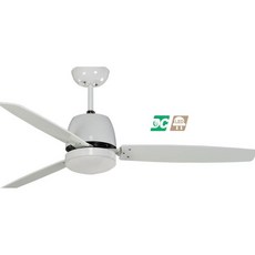 52吋 DC直流變頻吊扇燈 附LED 22W照明與遙控器, 白