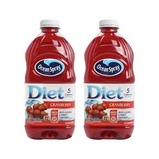 오션스프레이 다이어트 5칼로리 크랜베리 주스 드링크, 1.89L, 2개