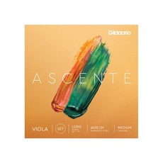 D'Addario 다다리오 비올라 현 Ascente 세트 Long Scale A410 LM Medium Tension