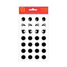 즐거운날 눈모양견출지 지름18mm 7매 색인라벨