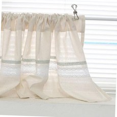 내추럴 레이디 면 바란스 커튼 132x40 주방 창문 인테리어 가리개 레이스